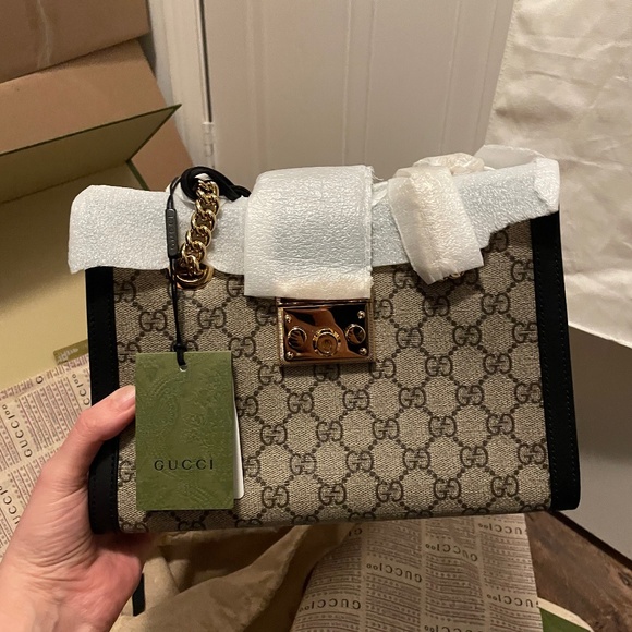 SOLD Gucci Padlock small GG shoulder bag - Picture 1 of 5